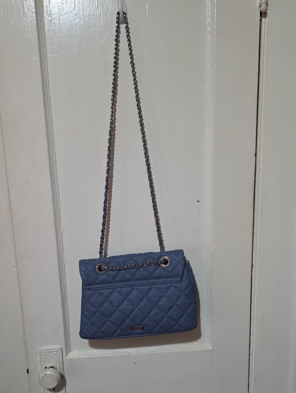 ALDO QUILTED DENIM BAG NWT - Picture 6 of 9